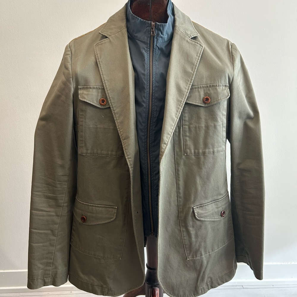 Hugo Boss Men's Olive Green Jacket